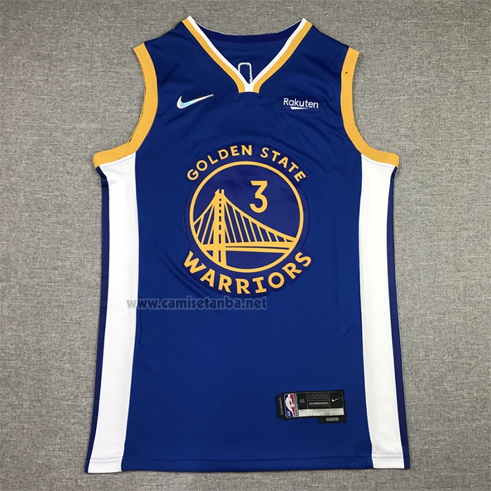 Camiseta Golden State Warriors Jordan Poole #3 Icon Azul
